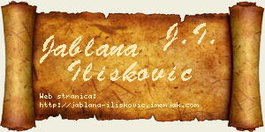 Jablana Ilišković vizit kartica